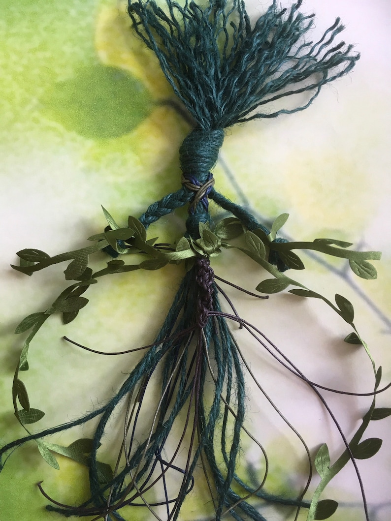 Gaia Green Witch Poppet - Pagan Home Protection Talisman image 3