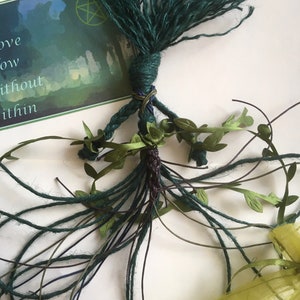 Gaia Green Witch Poppet - Pagan Home Protection Talisman image 6