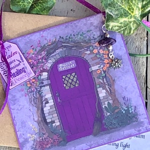 Amatista Arte original Get Well Soon regalo de tarjeta de bienestar