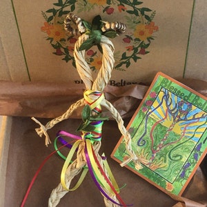 Beltane corn doll green man may king gift set