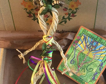 Beltane corn doll green man may king gift set
