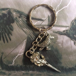 Viking key ring norse Odin ravens Huginn muninn keyring keychain gift set protection safe travel