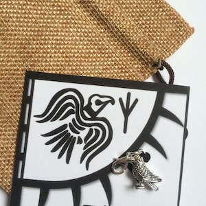 viking norse raven proteção talismã clipe runa chaveiro charme cartão e bolsa odins raven