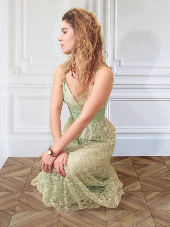 seafoam green maxi dress