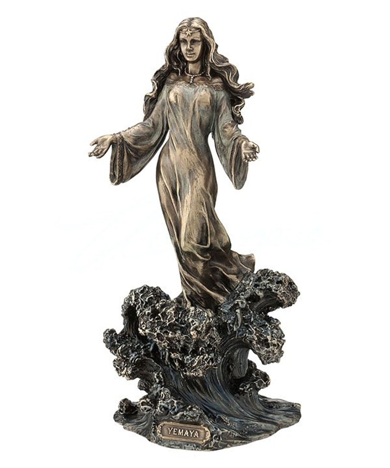 Goddess of The Ocean Statue Sculpture Yoruba Orisha Santeria Figurine Yemaya