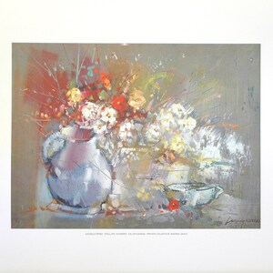 CANDELA PEREZ – Still Life Flowers (Lithograph)