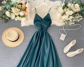Sage Prom Dress Etsy