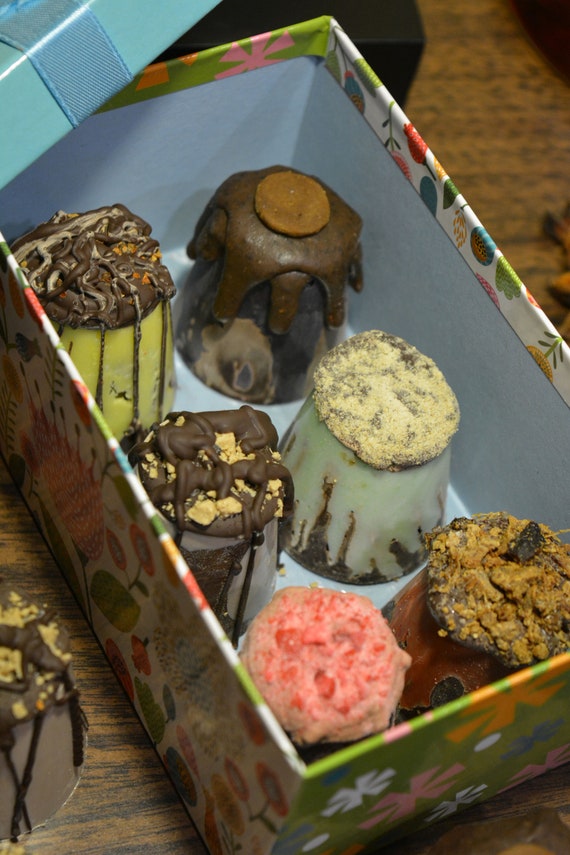 Box Of 6 Handmade Jumbo Chocolates Etsy