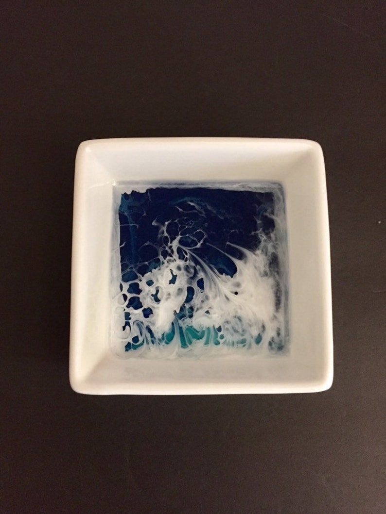 Jewelry trinket dish Resin art