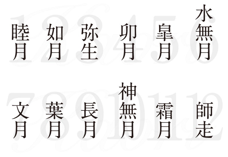 Japanese Lunar Calendar Digital File Etsy Japanese Lunar Calendar Digital File Etsy