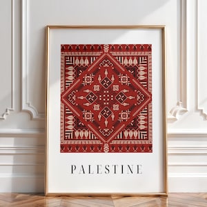 Tatreez Palestine Embroidery Wall Art Digital Printable Traditional Palestinian Design Modern Minimalist Decor Cultural Gift Palestine Art