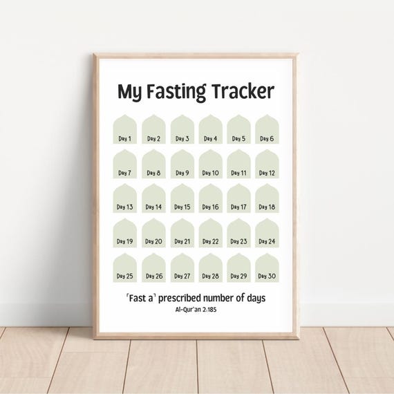 Kids Ramadan Fasting Tracker Printable Ramadan Sheet Ramadan Art Print Ramadan Calendar Countdown Ramadan Planner Ramadan Gift For Kids