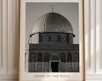 Dome Of The Rock Printable Al Aqsa Wall Art Jerusalem Islamic Wall Art Muslim Home Decor Digital Download Islamic Gift Palestine Wall Art