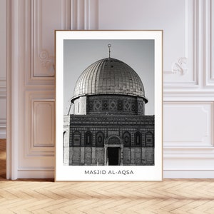 Masjid Al-Aqsa Mosque Wall Art Print Al Aqsa Mosque Photography Printable Islamic Wall Art Poster Palestine Wall Art Islamic Decor Falasteen