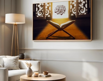 Quran 4K TV Art Iqra Samsung Frame TV Art Islamic Digital Artwork Muslim Home Decor Iqra Islamic TV Art Ramadan Decor Quran Verse Arabic Art