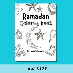 Kids Ramadan Coloring Book Printable, Ramadan Printable, Ramadan Activities, Islamic Coloring Pages, Kids Eid Activity, Islamic Prints, Ramadan Mubarak Digital Download, Eid Mubarak Card, Muslim Homeschool Printable, Islamic Homeschool, Ramadan Sheet