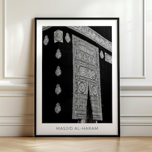 Kaaba Mosque Wall Art Ka&#39;bah Art Masjid al-Haram Wall Art Kabah Wall Art Makkah Kaaba Poster Islamic Wall Art Mecca Kaaba Photo Islamic Home
