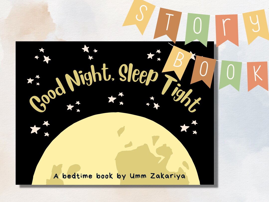Good Night Sleep Tight Book I Bedtime Routine Book Kids - Etsy