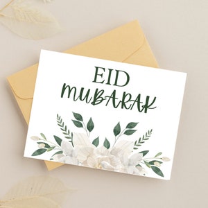 Cartões Eid Mubarak para impressão - Cartões Boho Eid, Cartões de felicitações islâmicos para impressão, Decoração Eid, Presentes Eid, Presentes muçulmanos, Presentes islâmicos