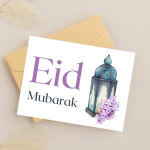 Cartões Eid Mubarak para impressão - Cartões Boho Eid, Cartões de felicitações islâmicos para impressão, Decoração Eid, Presentes Eid, Presentes muçulmanos, Presentes islâmicos