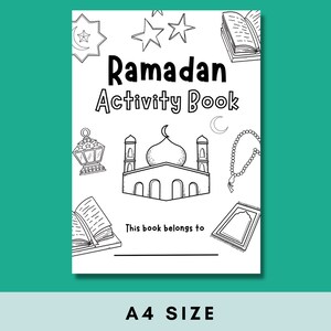 Ramadan Activity Book Printable For Kids, Ramadan Coloring For Ages 6