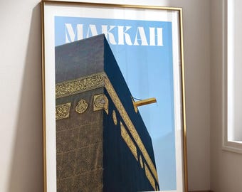 Makkah Wall Art Printable Islamic Poster Kaaba Photography Print Muslim Home Decor Hajj Umrah Gift Masjid Wall Art Download Muslim Art Print