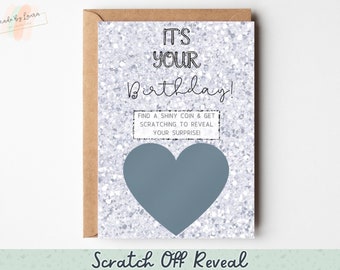 Birthday Scratch Off Reveal Personalised Card | Surprise Scratch Off Reveal Card |Scratch Card | Trip Surprise | Gift Reveal | Birthday Gift