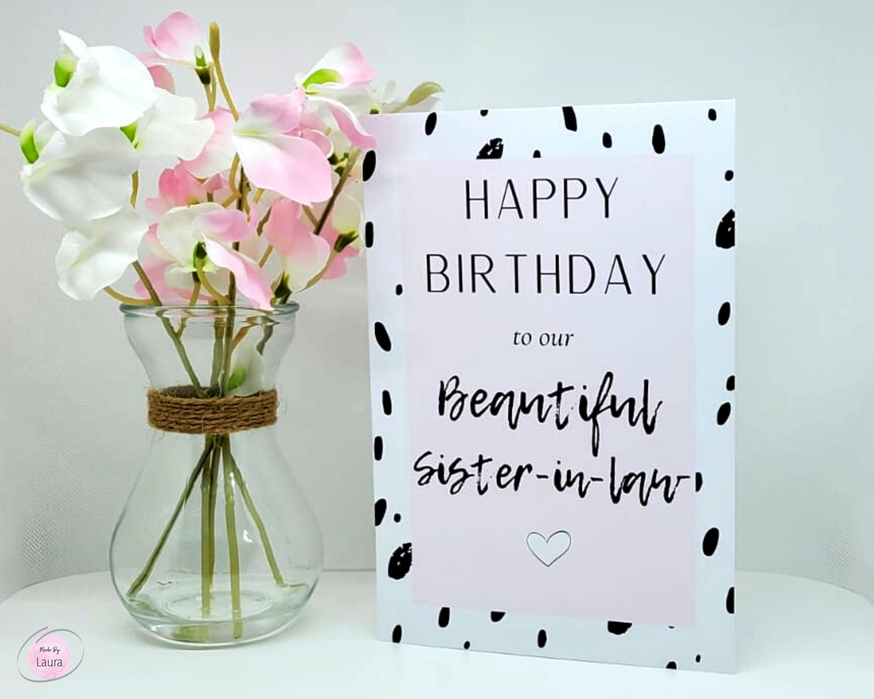 Happy Birthday Beautiful Sister Friend Happy Birthday Sister-In-Law Card Beautiful Sister-In-Law - Etsy