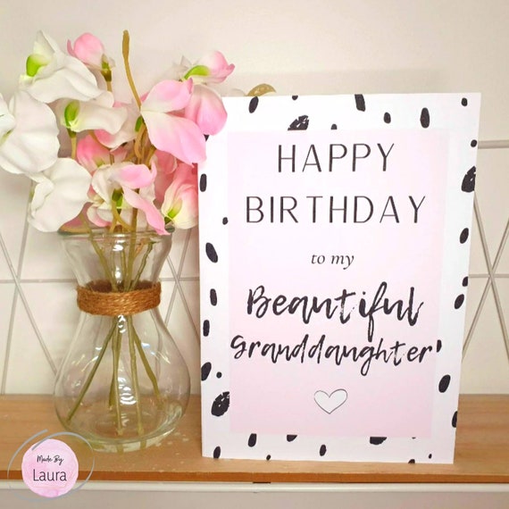 Happy Birthday Beautiful Granddaughter Images Happy Birthday Granddaughter Card Beautiful Granddaughter - Etsy Happy Birthday Beautiful Granddaughter Images Happy Birthday Granddaughter Card Beautiful Granddaughter - Etsy