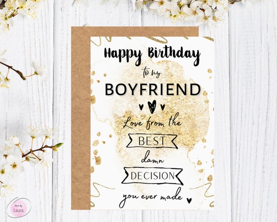 Boyfriend Birthday Card Happy Birthday Boyfriend Funny Etsy Boyfriend Birthday Card Happy Birthday Boyfriend Funny Etsy