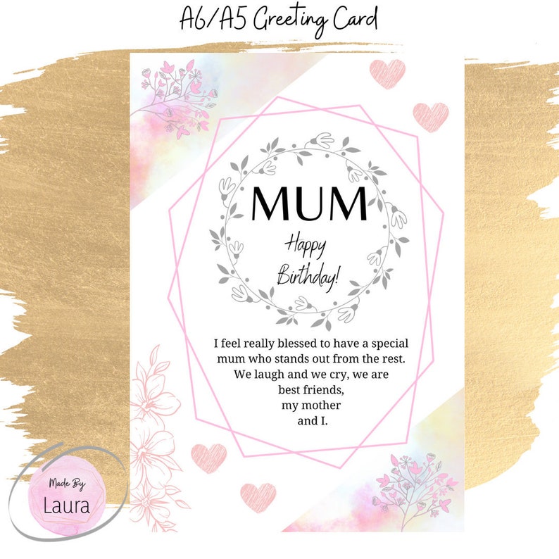 Mama Geburtstagskarte Spezielle Karte für Mama Beste Mama | Etsy