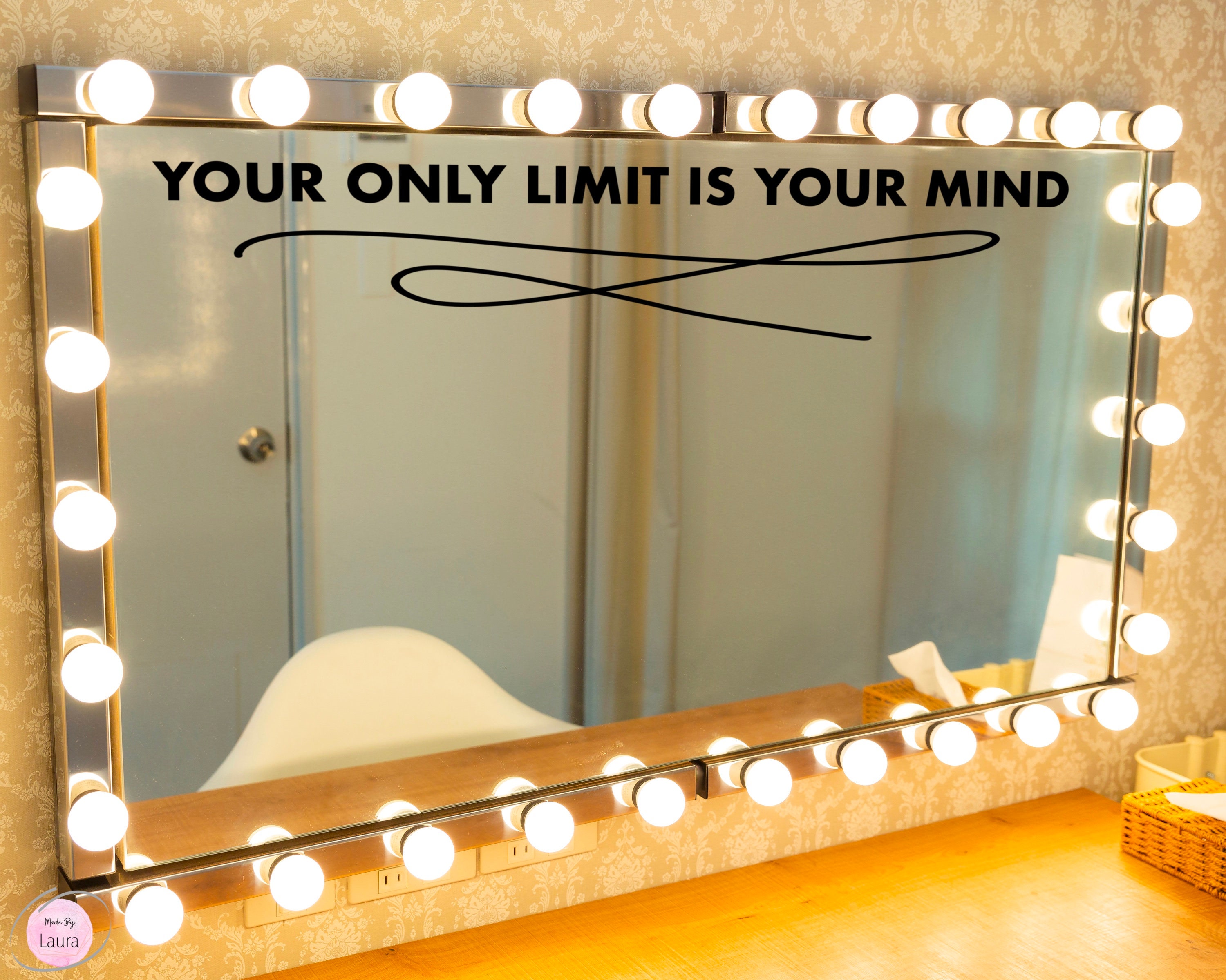 Quote Mirror Decal Vinyl Sticker Mirror Affirmation Etsy