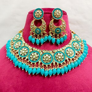 Firoza beautiful choker necklace set main image 1