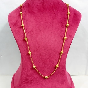 Lange traditionelle Vergoldete Halskette Matarmala Hochzeit Halskette indische Halskette indischen Schmuck Party Wear Halskette Punjabi Hochzeit Halskette
