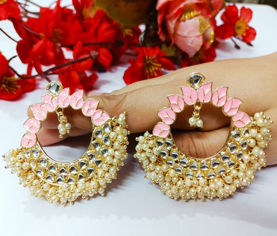 Buy Shona Jewellery Traditional Ethnic Punjabi Gold Plated Alloy Jhumki  Earrings for Women at Amazon.in