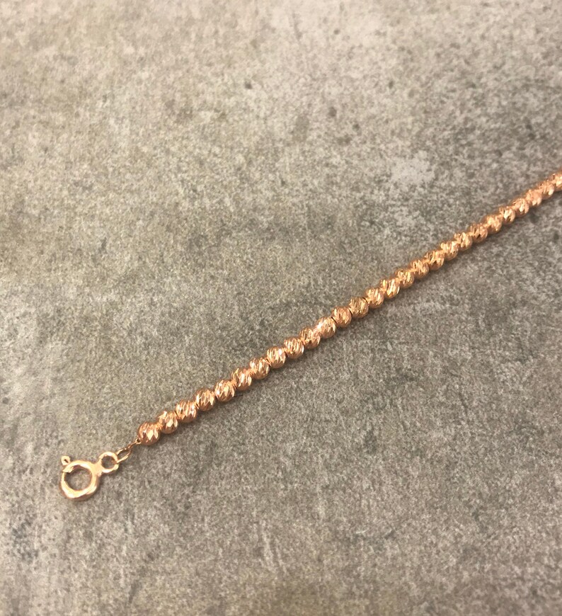 Mini Discs Anklet Chain 925 Silver 14K Gold Filled