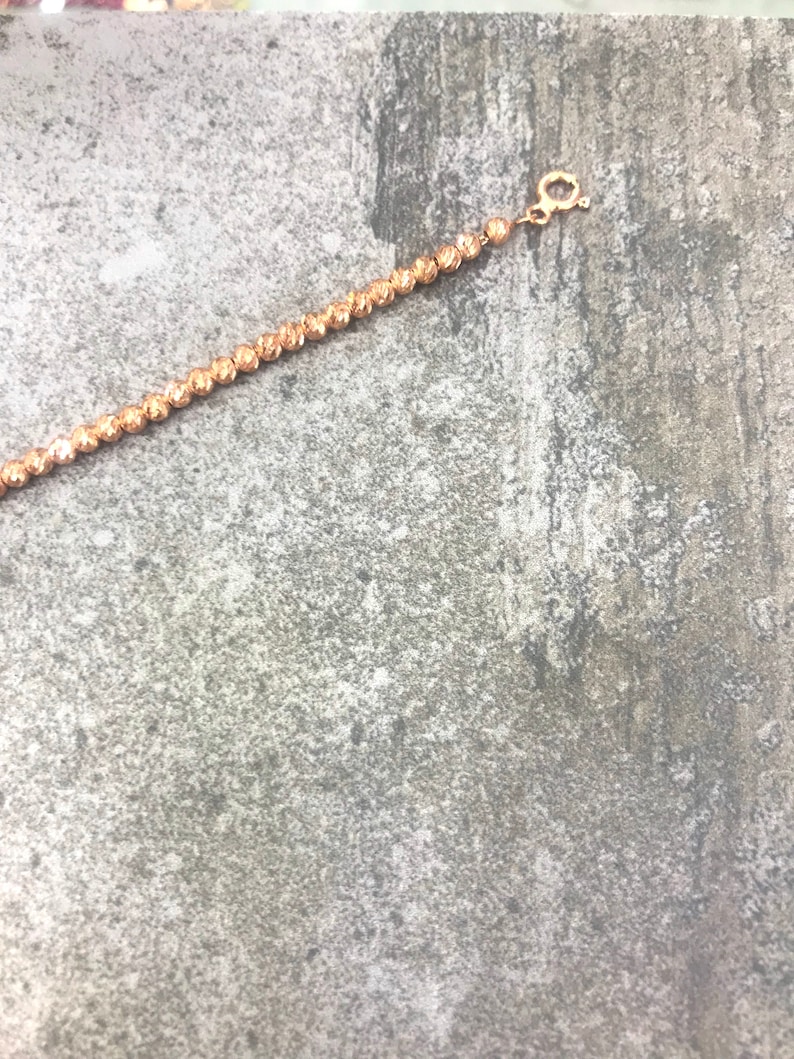 Mini Discs Anklet Chain 925 Silver 14K Gold Filled