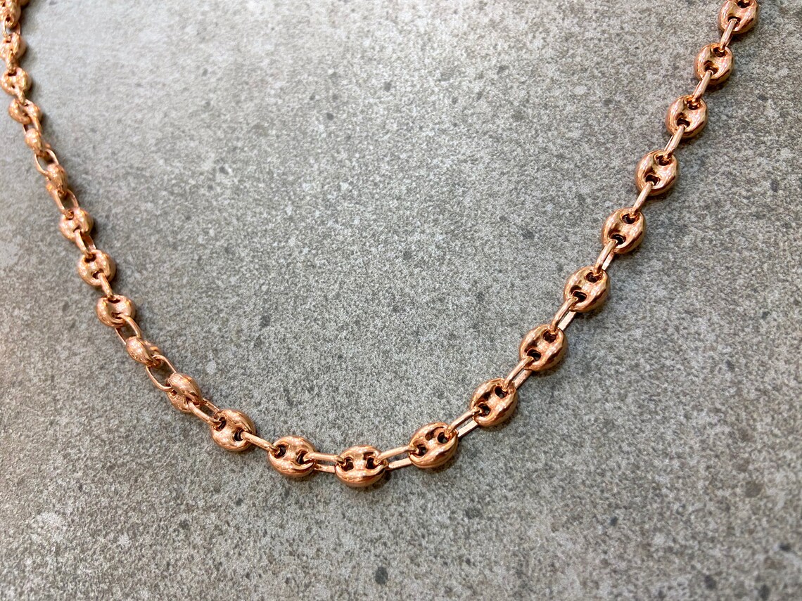 Marina Chain Layering Necklace 925 Solid Sterling Silver Rose Etsy