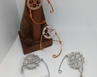 Steampunk Fantasy Gear Elf Ears Faerie Ears Mechanical Fae Ears for Cosplay and Larpers