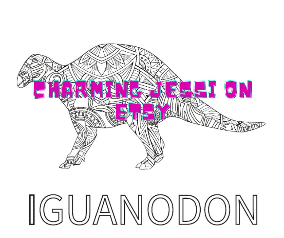 iguanodon coloring page