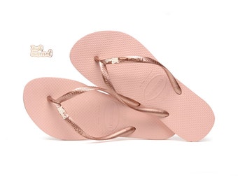 havaianas gold rose