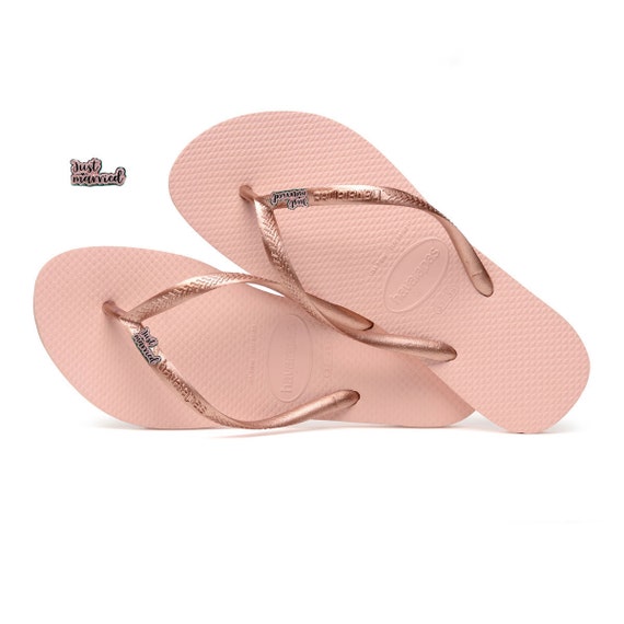 havaianas just married flip flops