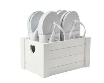 25 Paare Hochzeit Flip Flops: Personalisierte Party Pack Personalisierte Idee