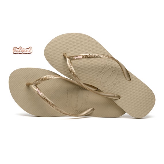 havaianas gold rose