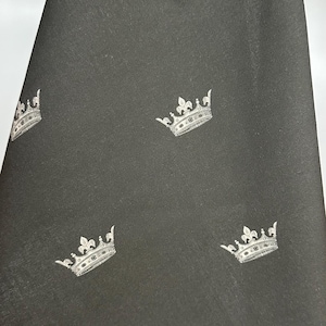 Black Crown Tea Towel - Organic Cotton