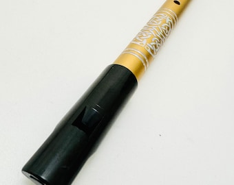 Standard High C Irish Whistle by Nick Metcalf gold/silver handcrafted, tunable