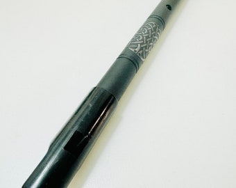 Standard High C Irish Whistle by Nick Metcalf Blacked out handcrafted, tunable