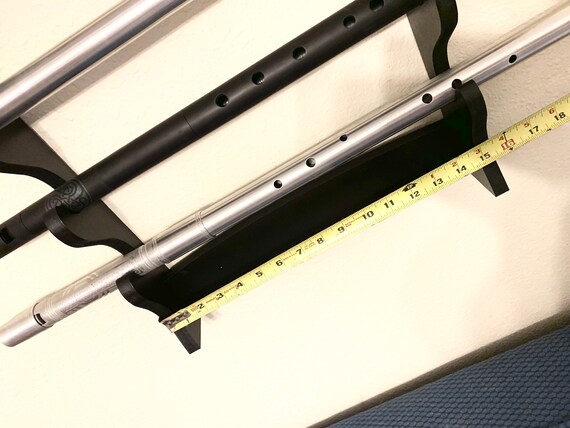 Native Flute Instrument Wall Rack Stand Display Celtic Flute Low Irish Whistle