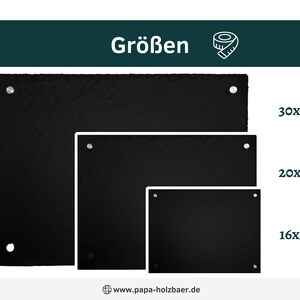 Puede incluir: Tres pizarras negras de diferentes tama&ntilde;os, con las medidas 30x40 cm, 20x30 cm y 16x22 cm. Las pizarras se muestran sobre un fondo blanco.