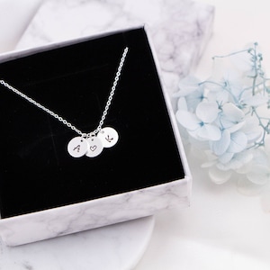 100% Sterling Silver Initial necklace, Silver letter necklace , Personalised necklace, Custom initial necklace , gift for mum